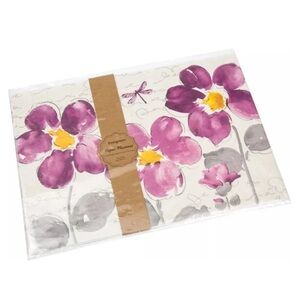 Evergreen Disposable Paper Placemats, Floral Sunny Afternoon, 20 ct